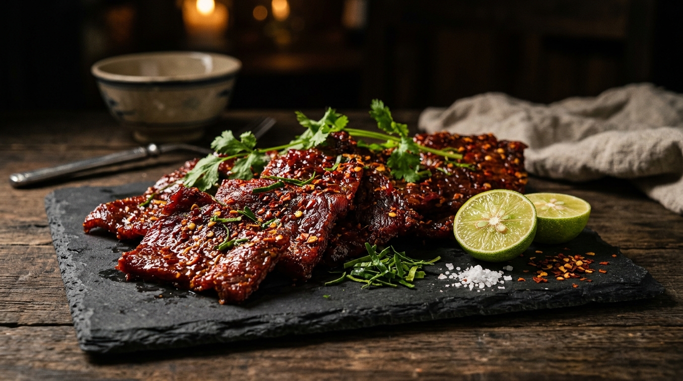 Bò khô thượng hạng thơm cay Thịt Sấy Khô Nguyệt Vân